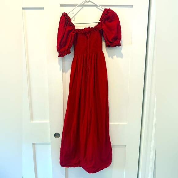 Hill House Home Red Chili Chip Dot Scarlet Nap Dress - Picture 3 of 5